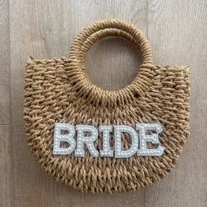 Bride Tan Woven Handbag